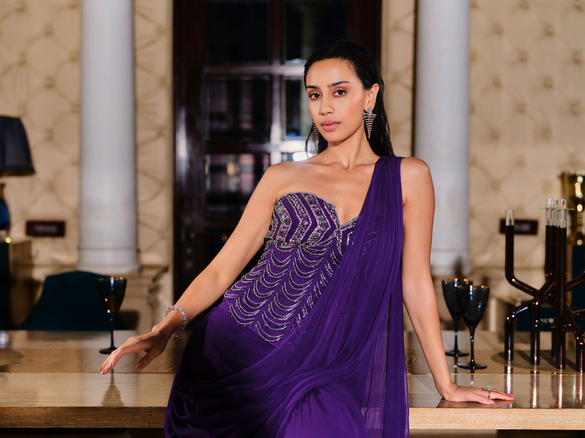 Corset Pre-draped Saree