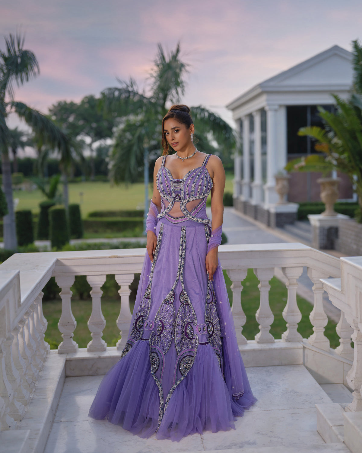 Lavender Enchanted Lehenga set