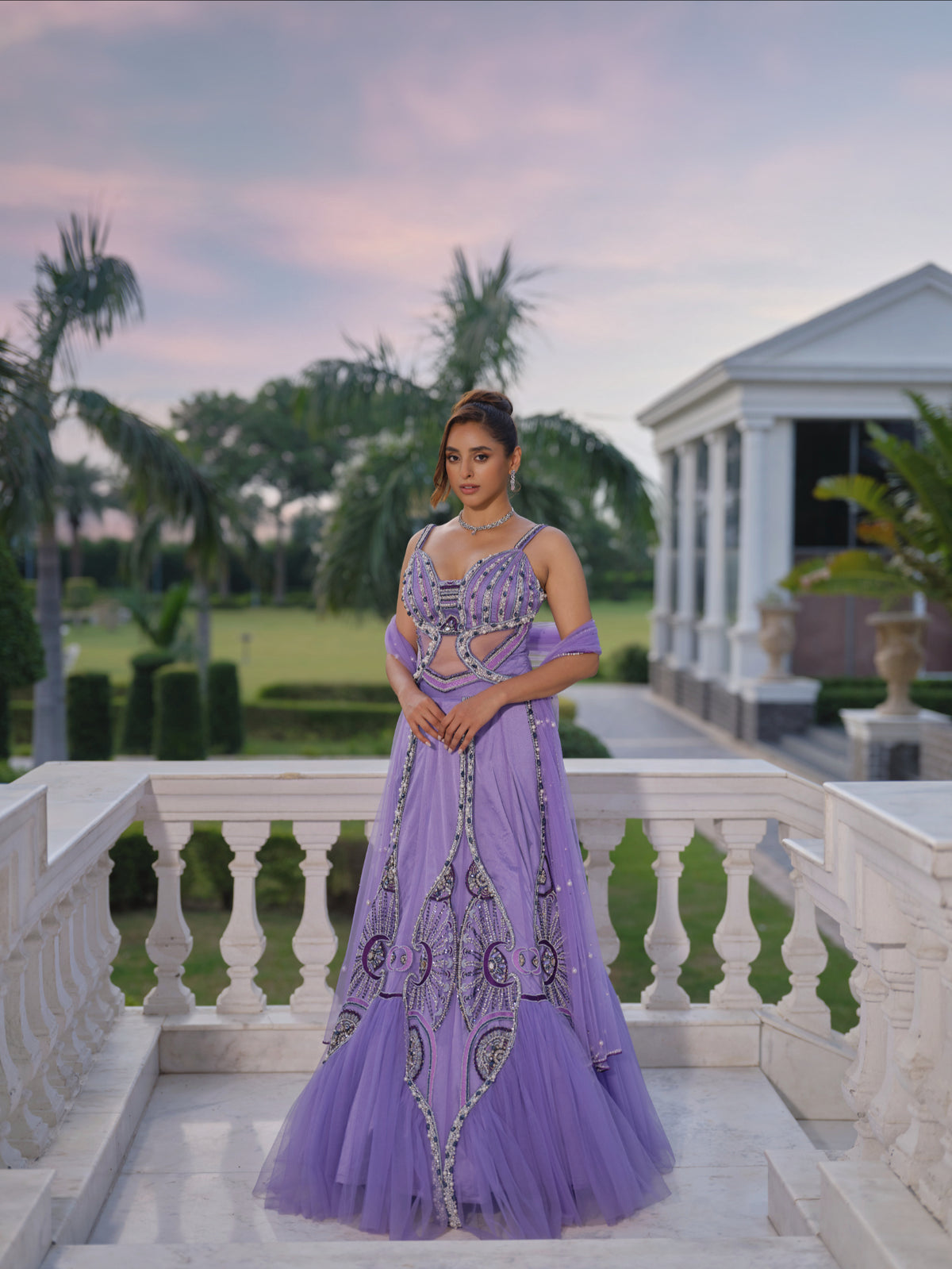 Lavender Enchanted Lehenga set
