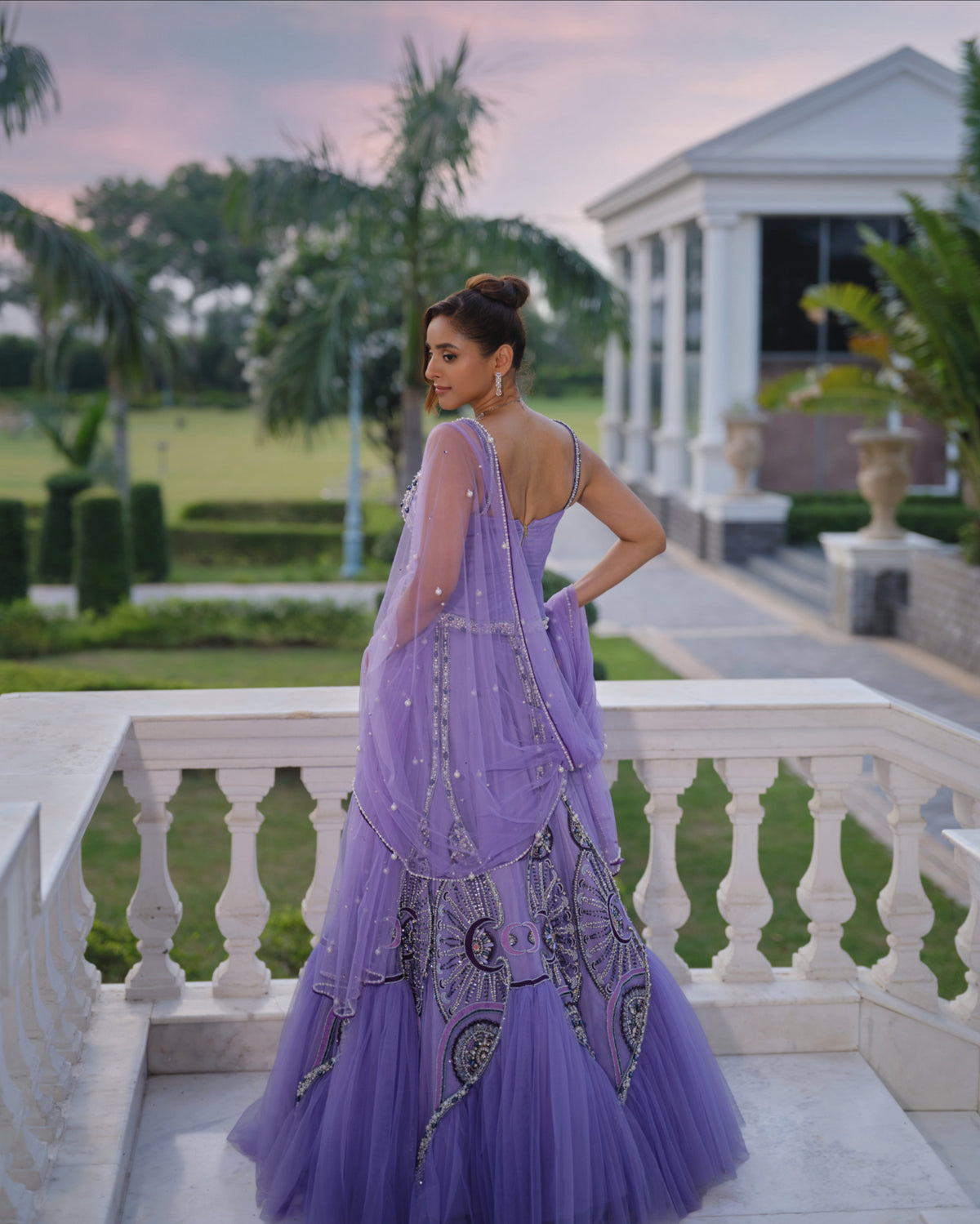 Lavender Enchanted Lehenga set